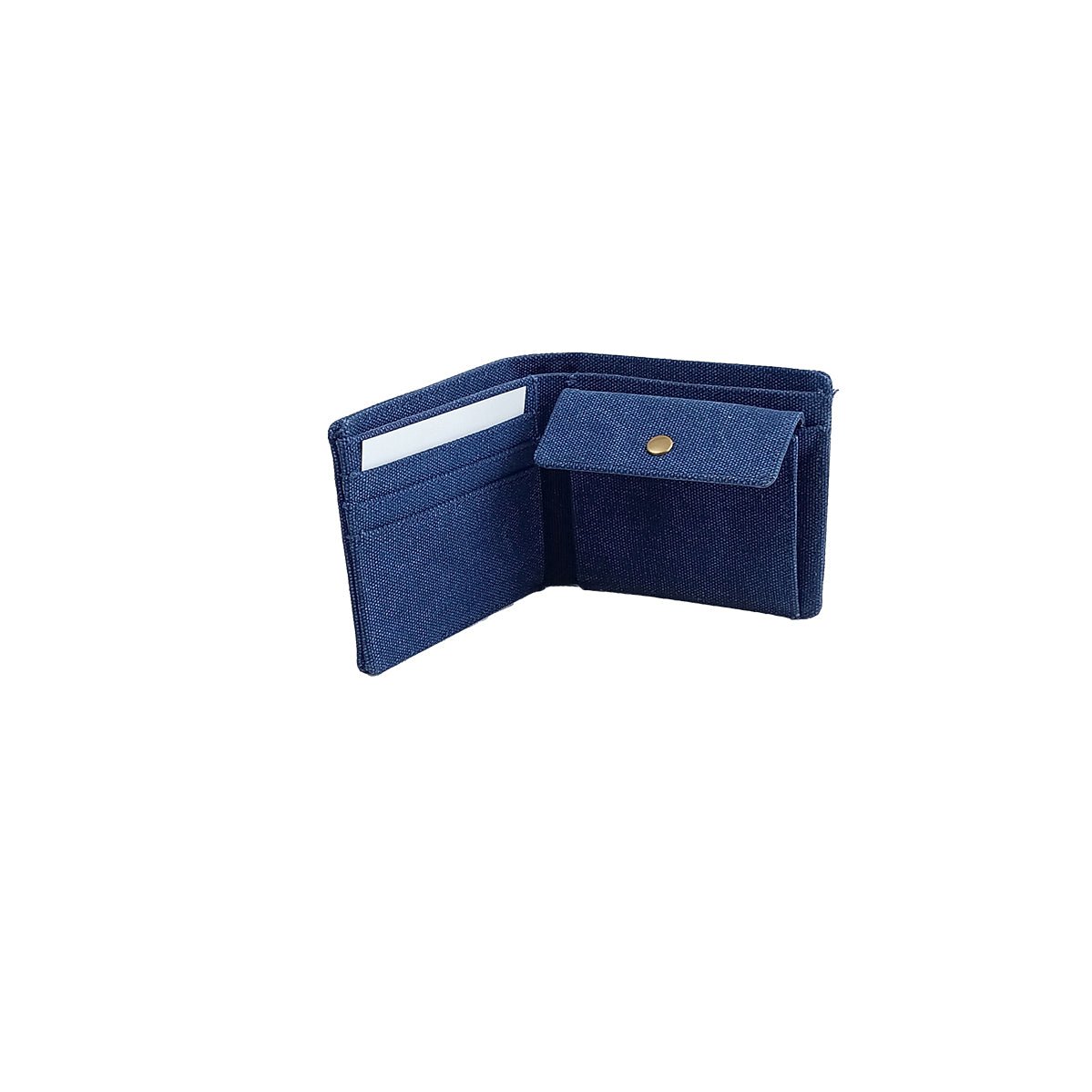 Portafoglio portamonete Canvas RFID navy accessori