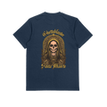 Santa Muerte T-Shirt Navy – Cotone Biologico e Design Unico tee