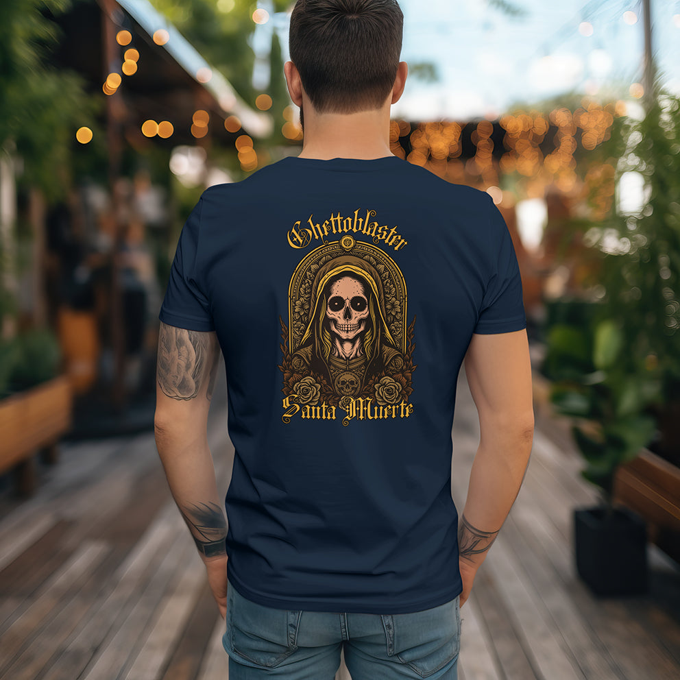 Santa Muerte Tee Navy