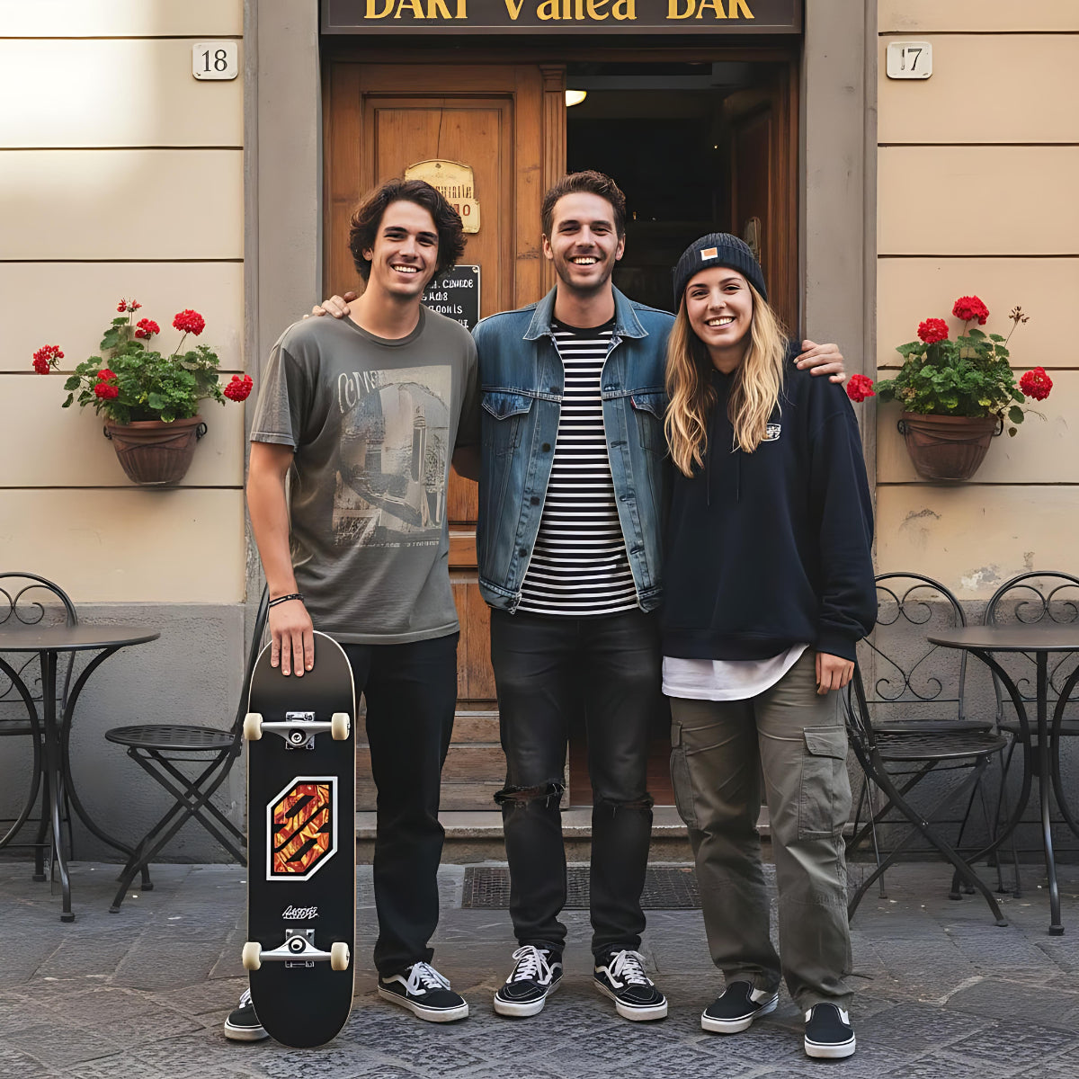 Skate per iniziare Flame White 8.25" tavola skateboard