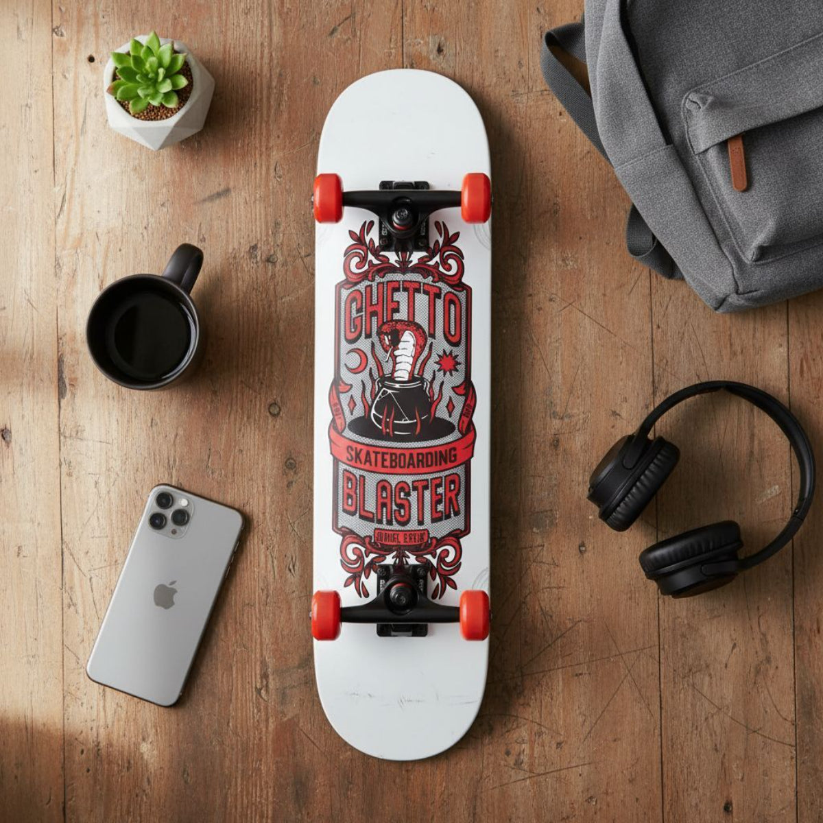 Skate per iniziare Kobra red 7.8" tavola skateboard