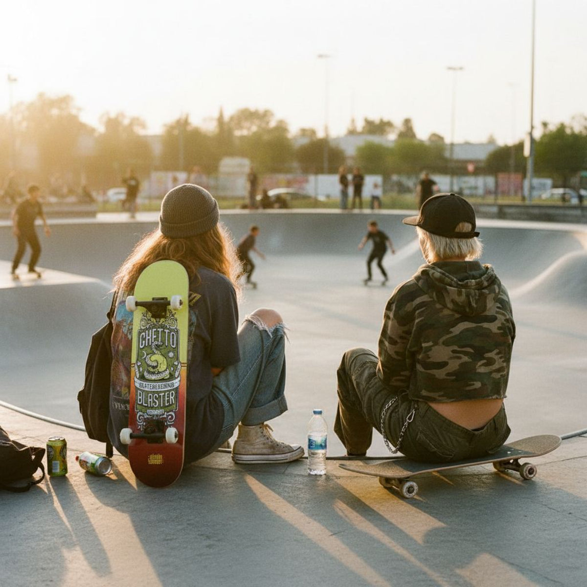 Skate per iniziare Skull red yellow 8.0" tavola skateboard