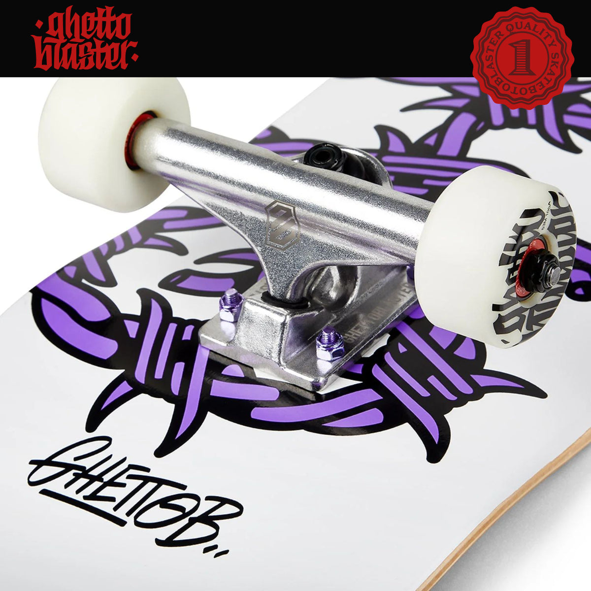 Skate per iniziare Barbed Wire Purple 8.25" tavola skateboard