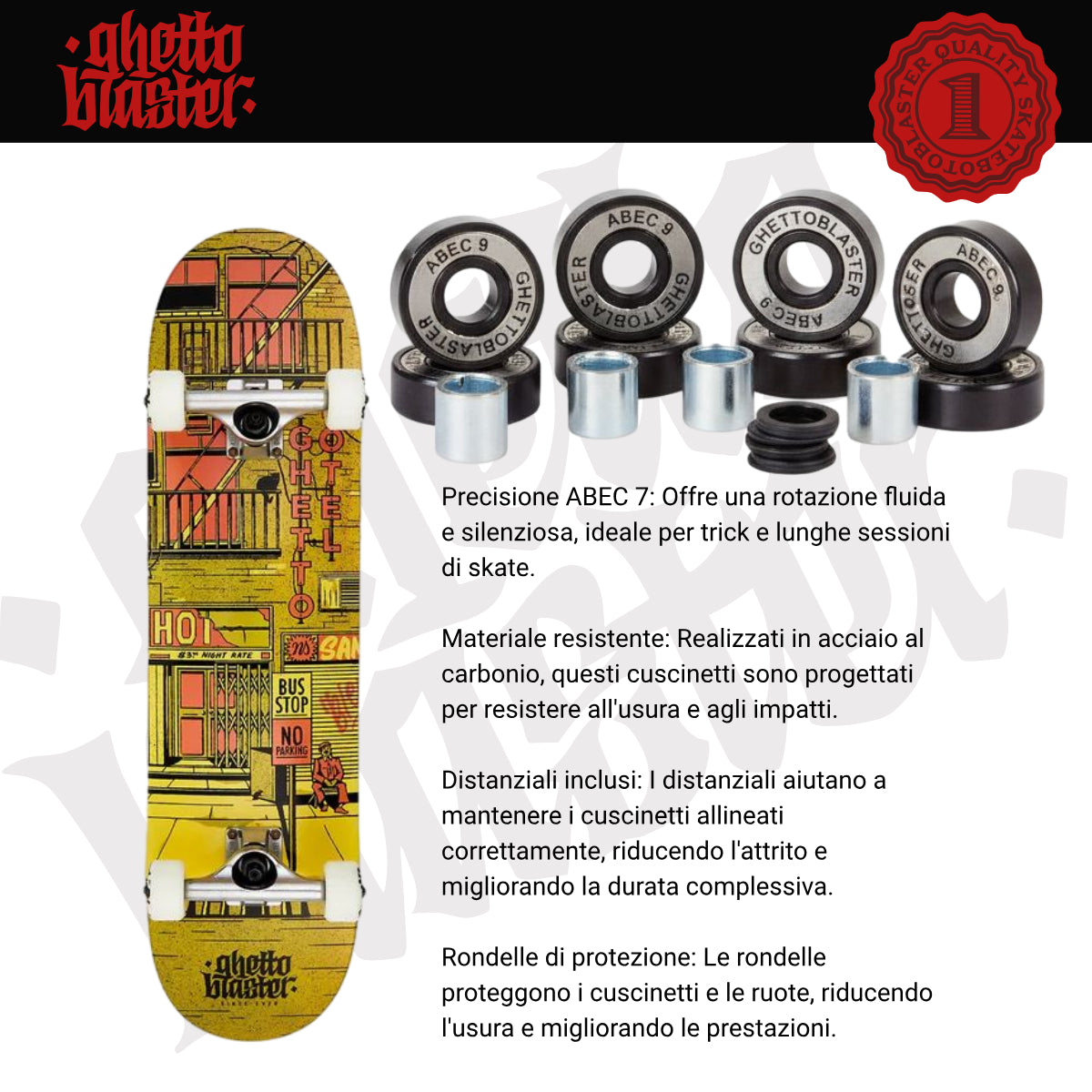 Skate per iniziare Ghetto Hotel Rust 8.125" - 8.375" tavola skateboard