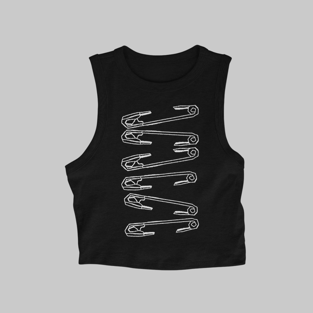 Spille Crop Top Black