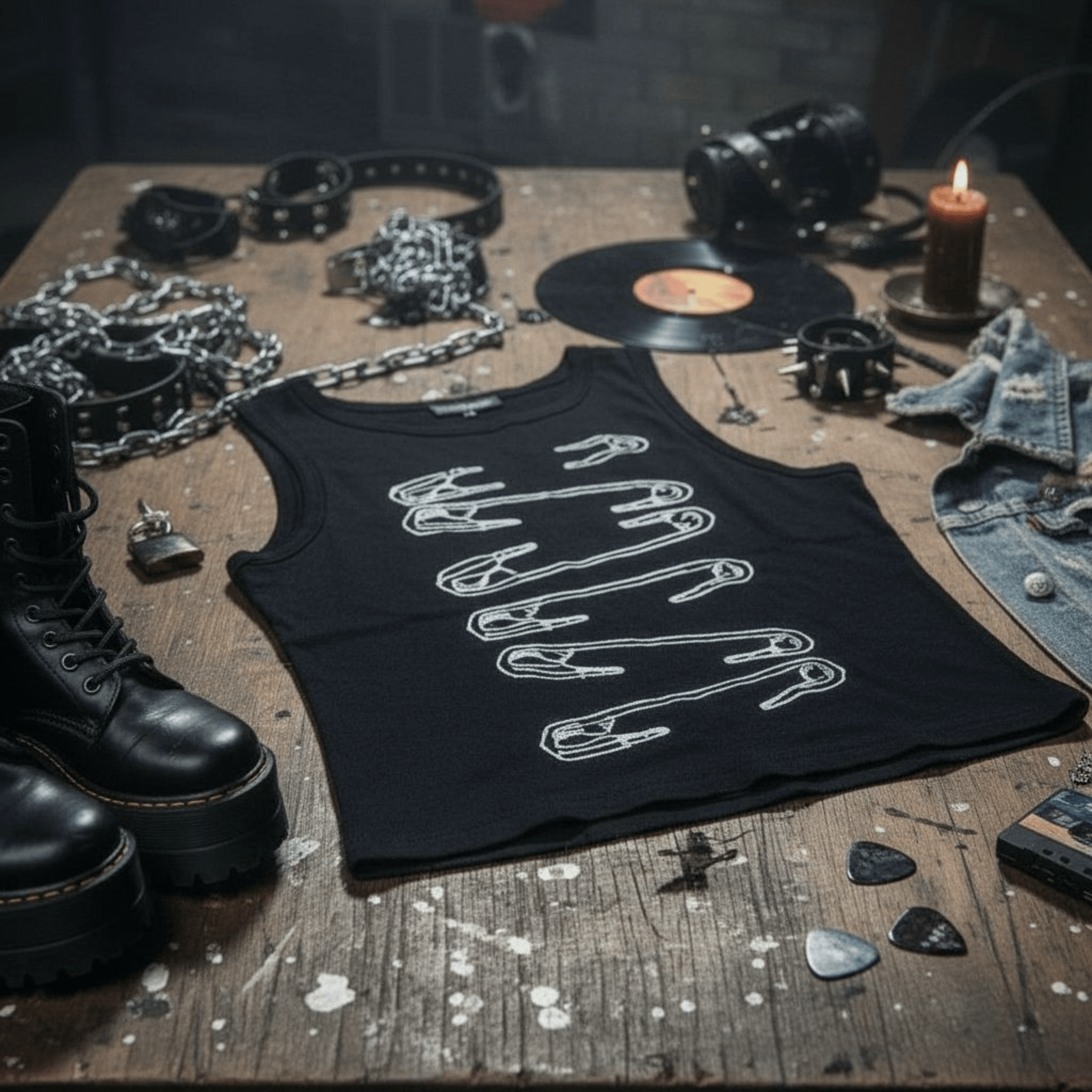 Spille Crop Top Donna Black-Ghettoblaster top