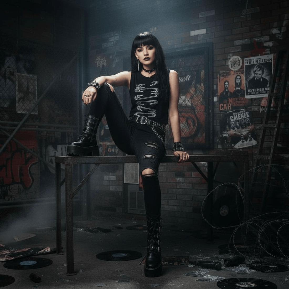 Spille Crop Top Donna Black-Ghettoblaster top