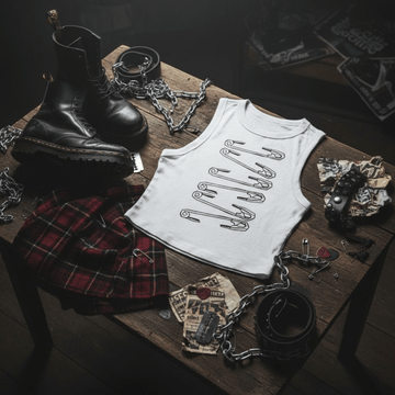 Spille Crop Top Donna White-Ghettoblaster top