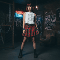Spille Crop Top Donna White-Ghettoblaster top