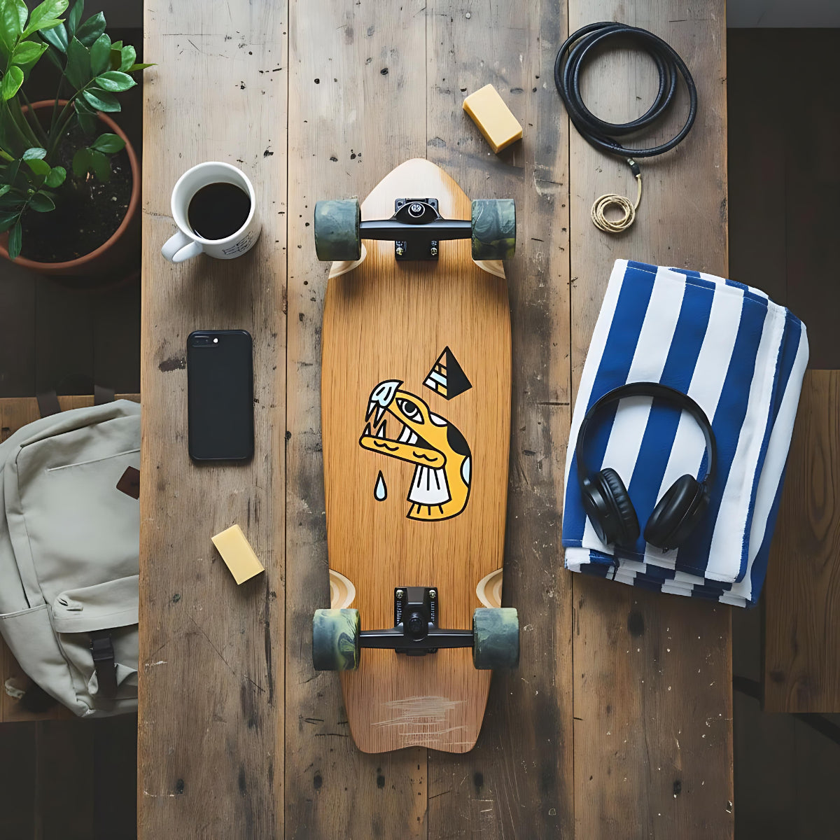 Surfskate Fishtail Snake 30" x 9,75" skateboard