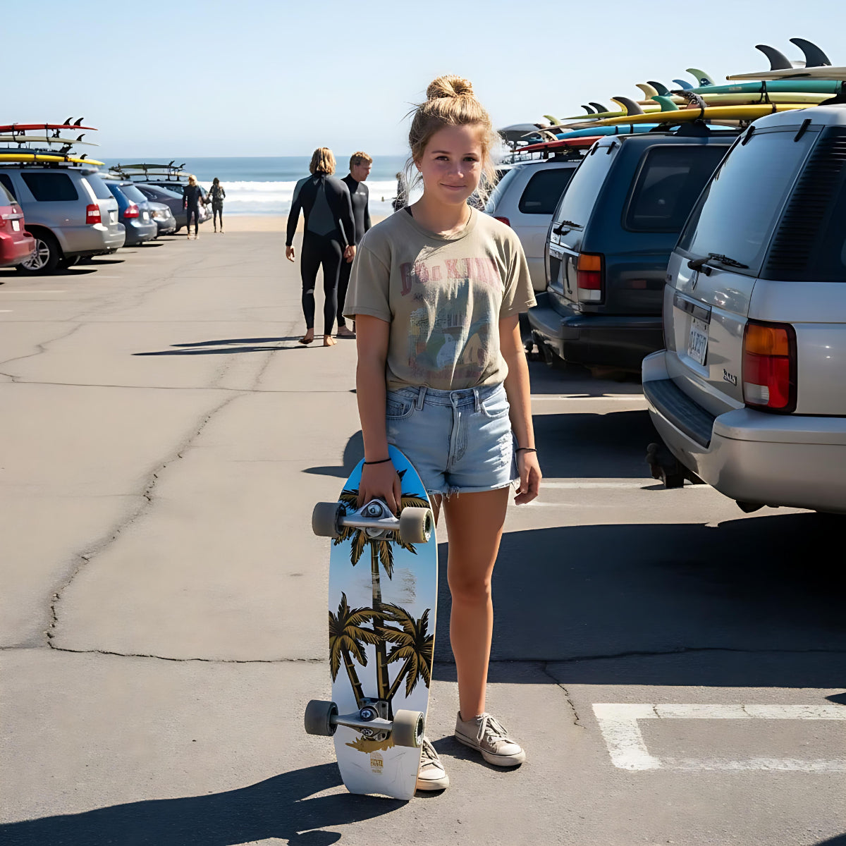 Surfskate Palm Sun 30" x 9.75 skateboard