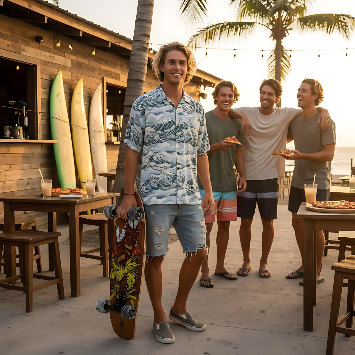 Surfskate Tiki Totem 32" x 9.875" skateboard