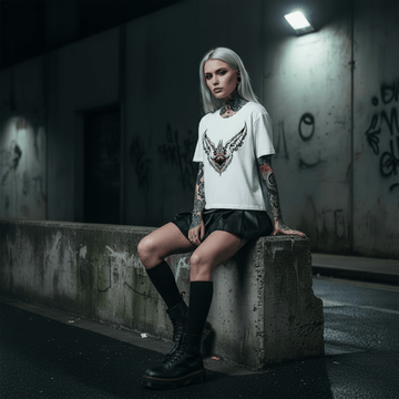T-Shirt Bath Girl-White-Streetwear