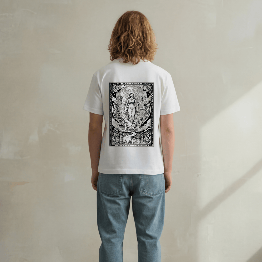 T-Shirt Dante series Paradise-White-Streetwear