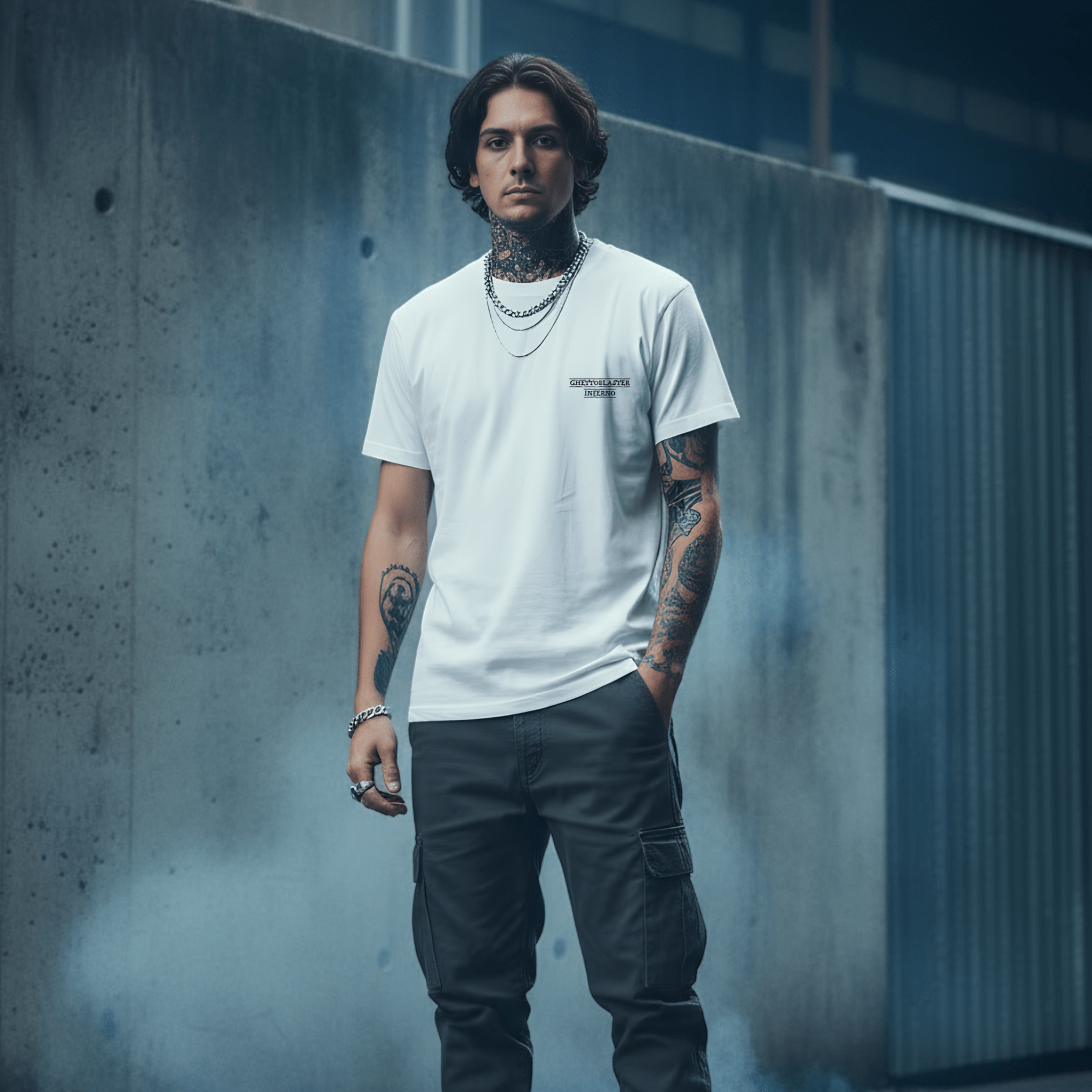 T-Shirt Dante series Tenebris Veritas-White-Streetwear