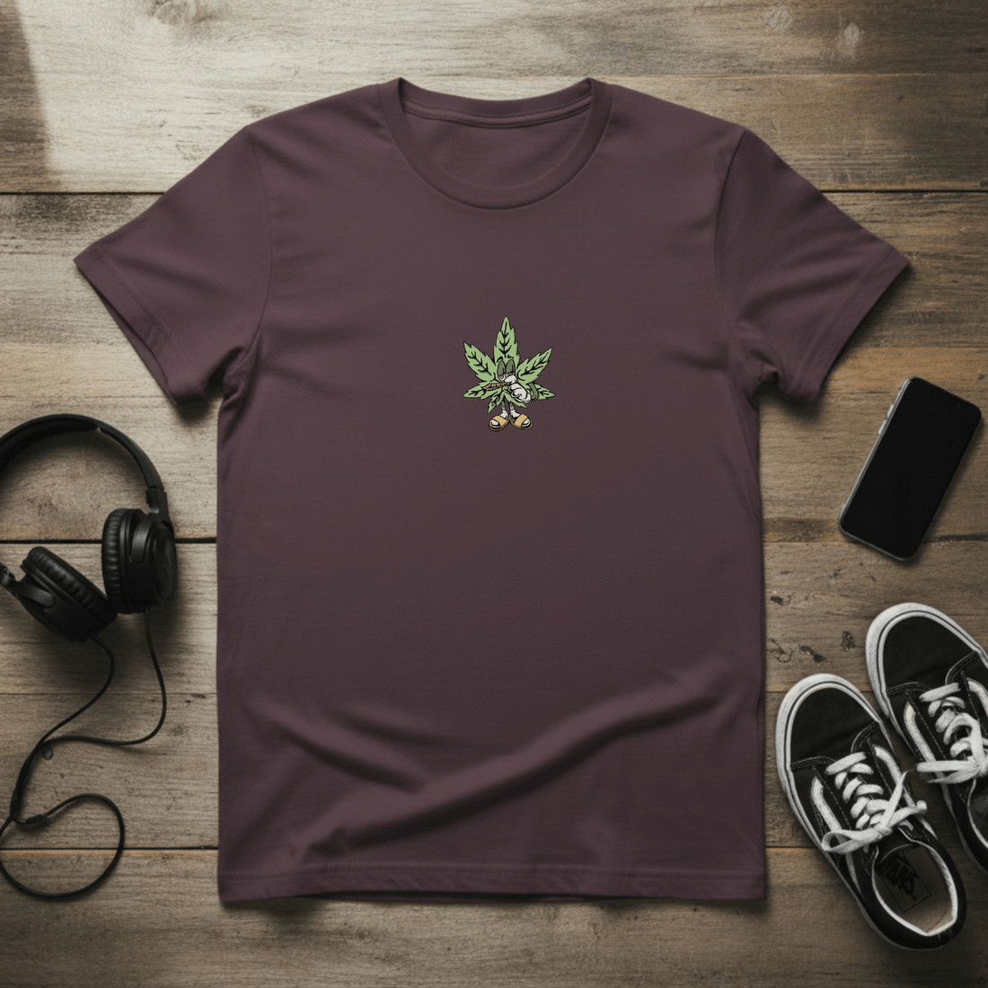 T-Shirt Ghettoblaster Relax plum