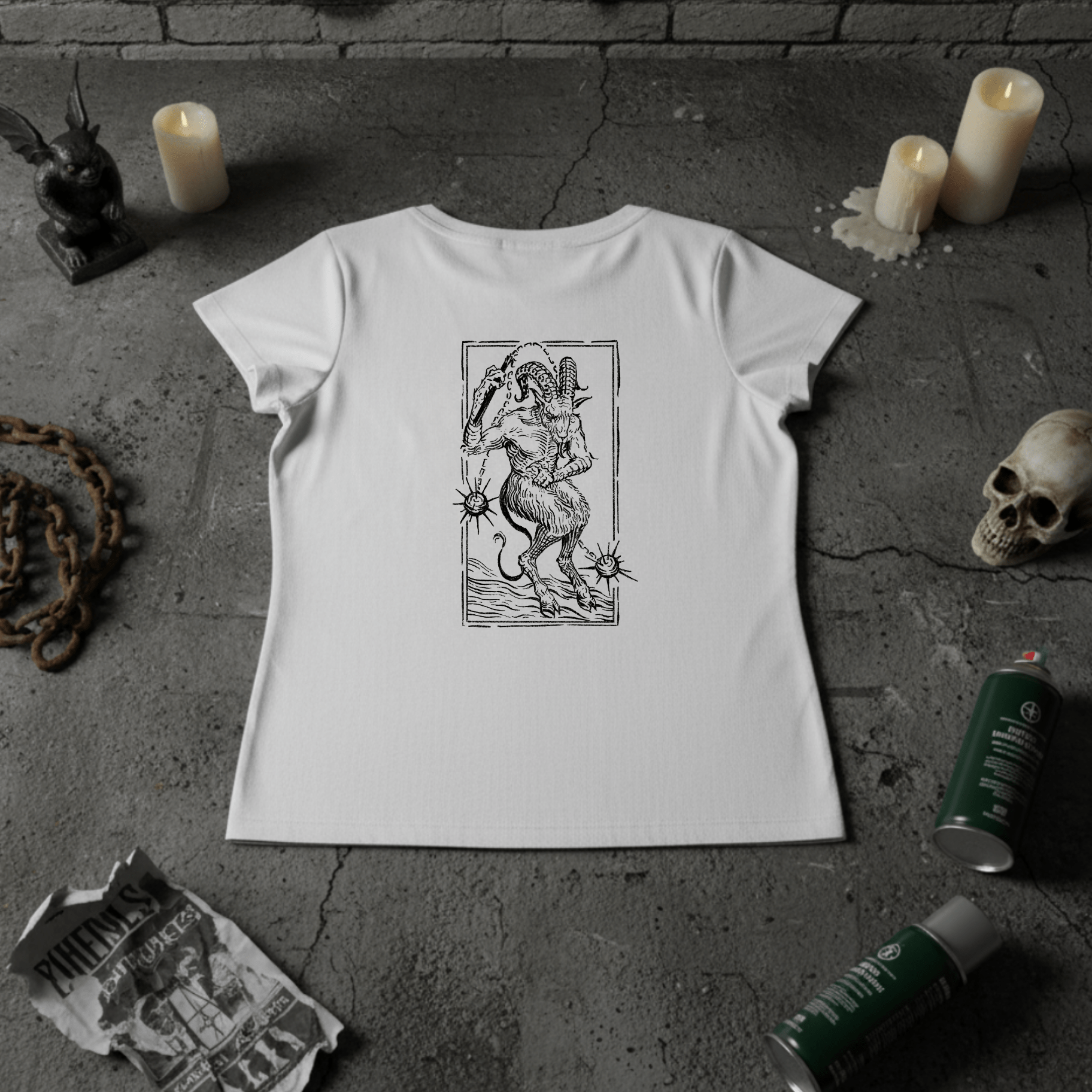 T-Shirt Goat Girl-White-Streetwear