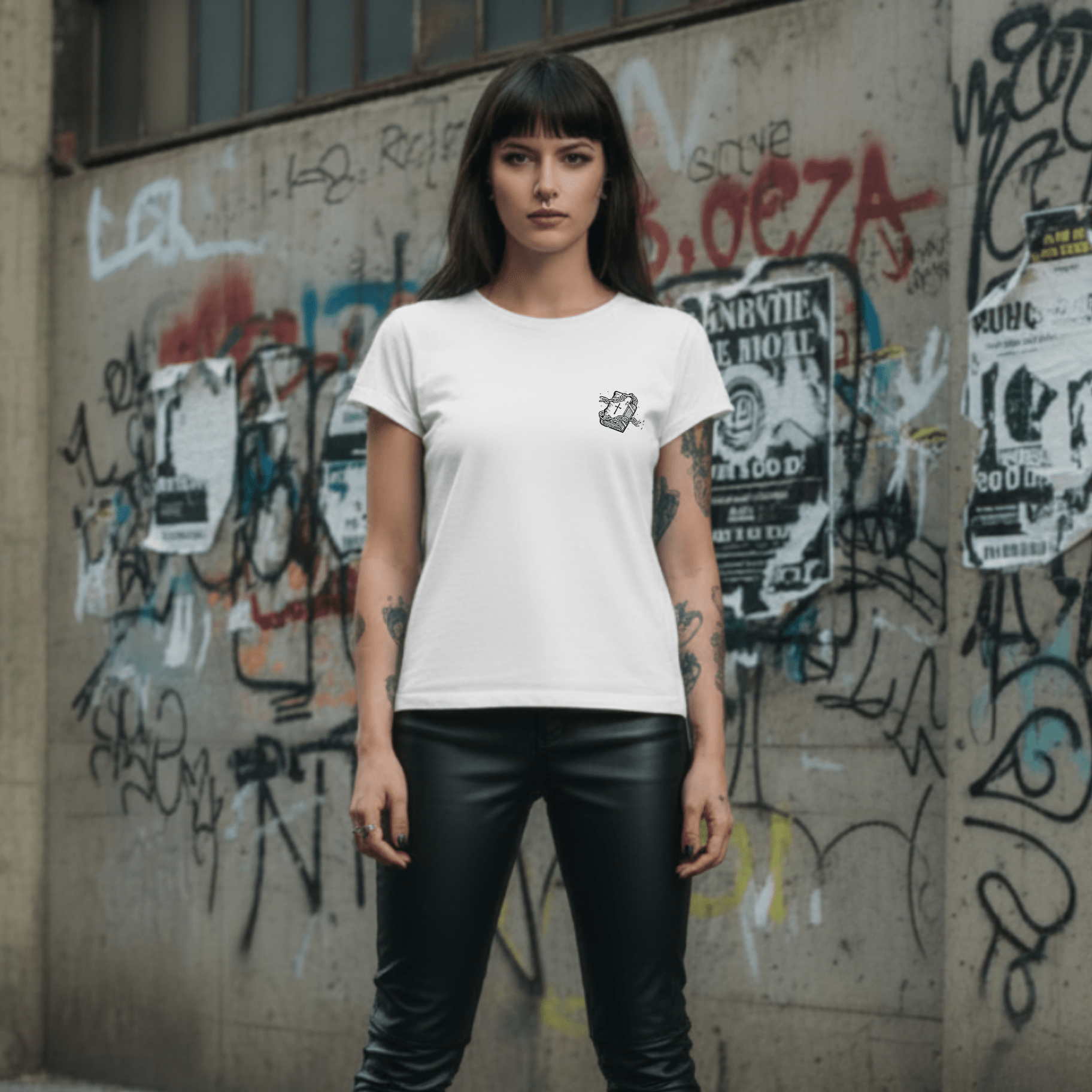 T-Shirt Goat Girl-White-Streetwear