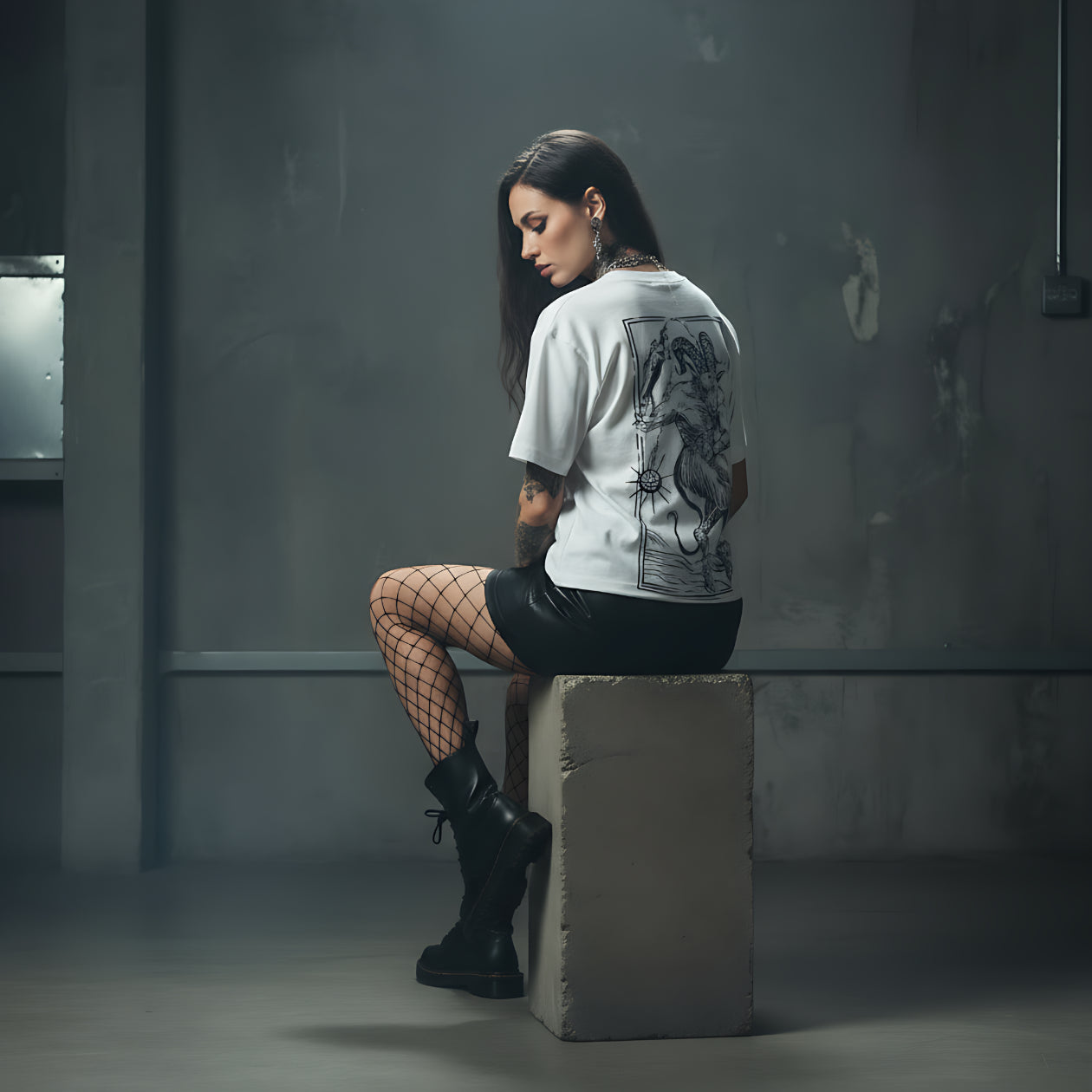 T-Shirt Goat Girl-White-Streetwear