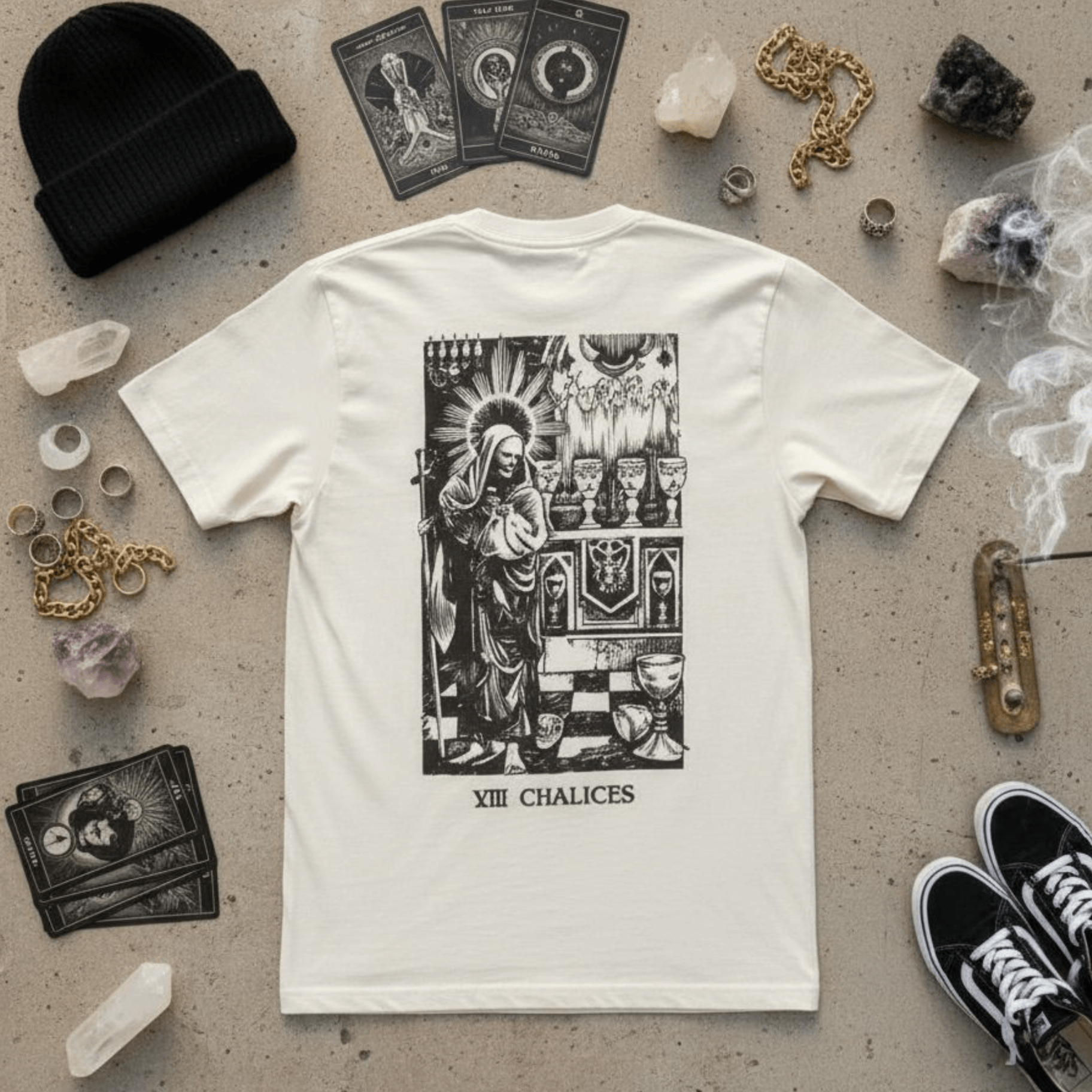 T-Shirt Off White Tarots Chalis – Streetwear tee