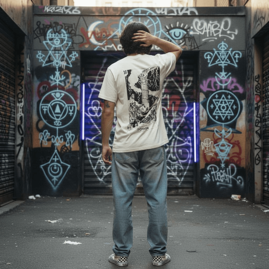 T-Shirt Off White Tarots Tower – Streetwear