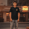 T-Shirt Trust series Burger-Black-Streetwear