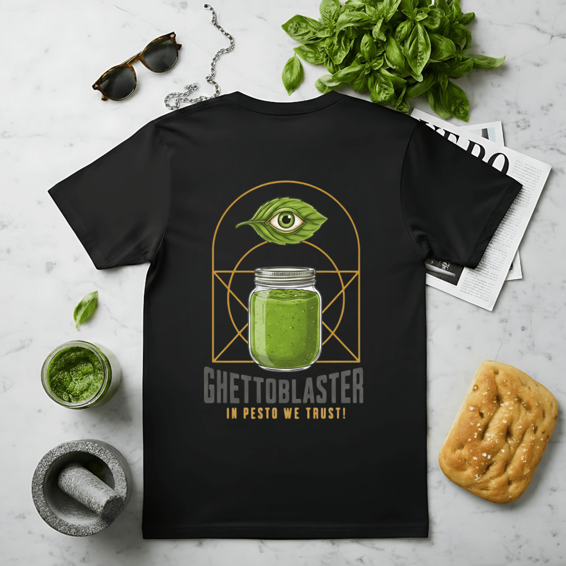 T-Shirt Trust series Pesto-Black-Streetwear