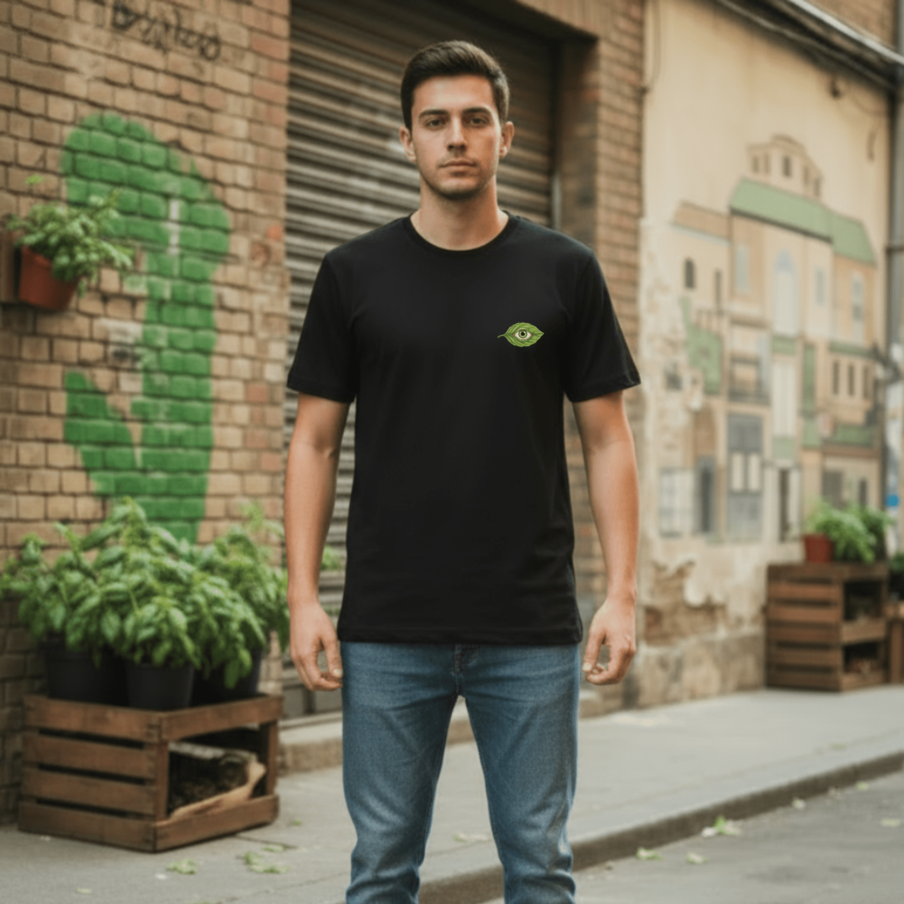 T-Shirt Trust series Pesto-Black-Streetwear