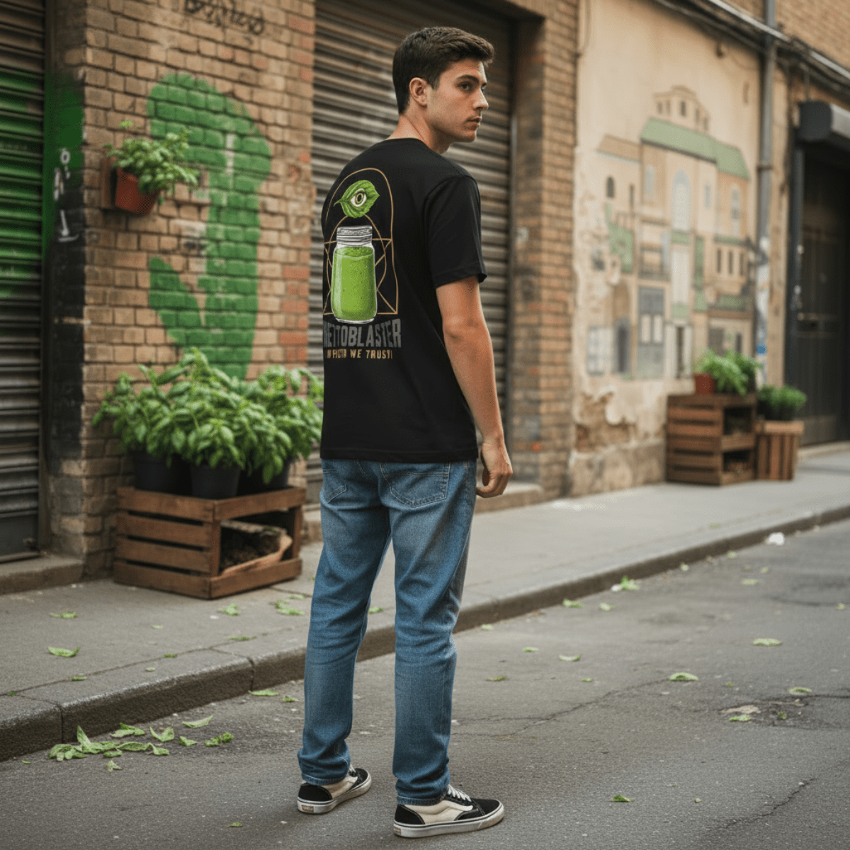 T-Shirt Trust series Pesto-Black-Streetwear