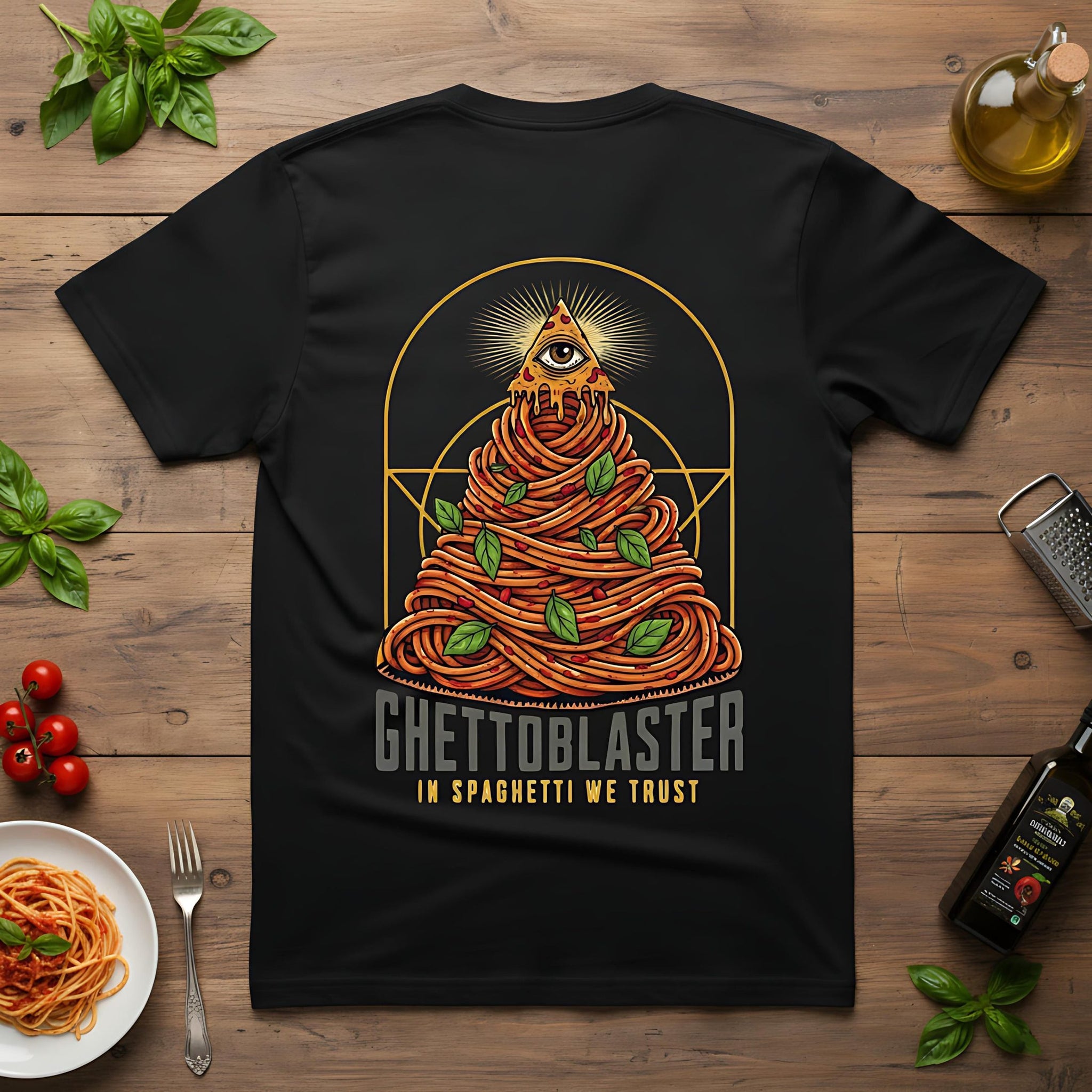 T-Shirt Trust series Spaghetti-Black-Ghettoblaster