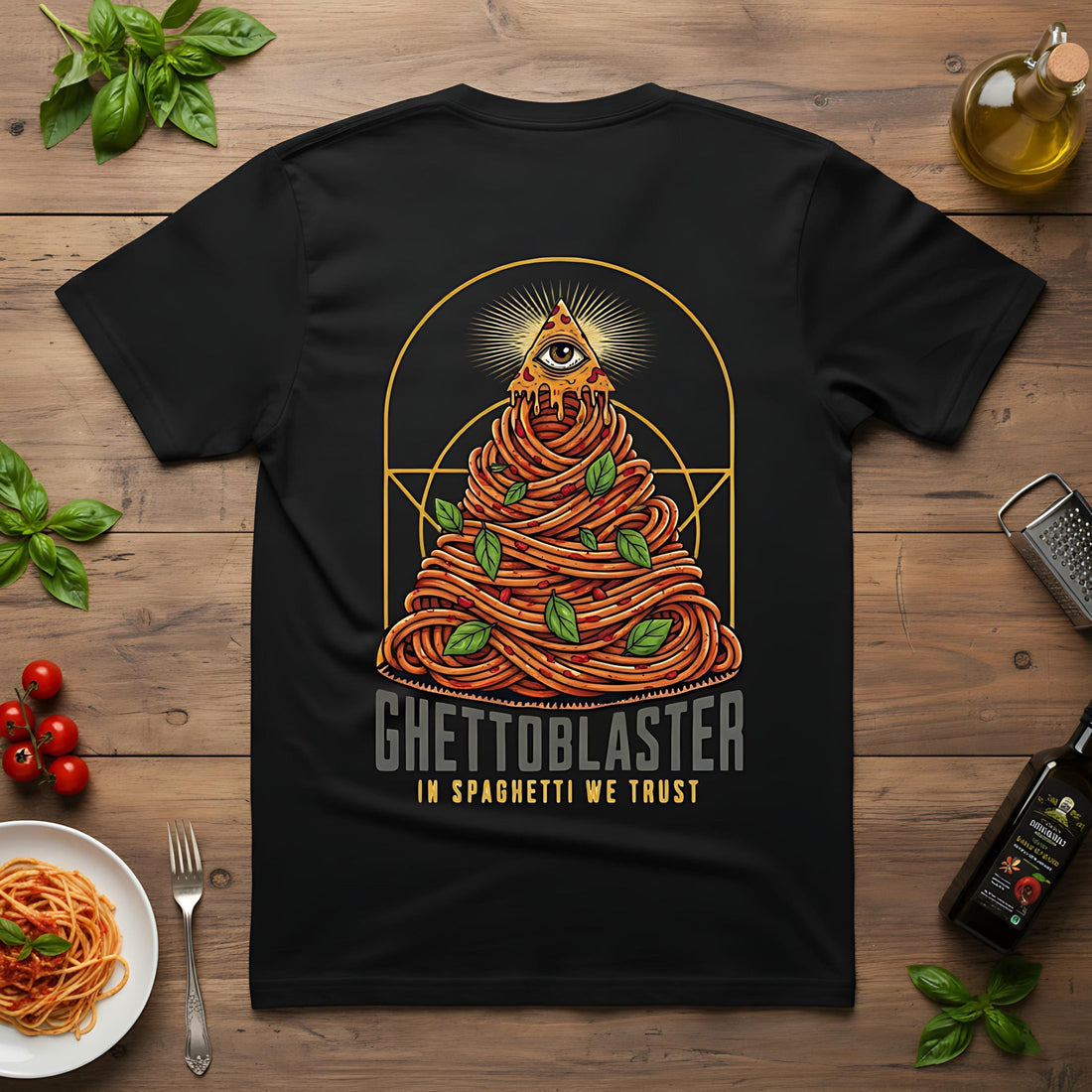 T-Shirt Trust series Spaghetti-Black-Ghettoblaster