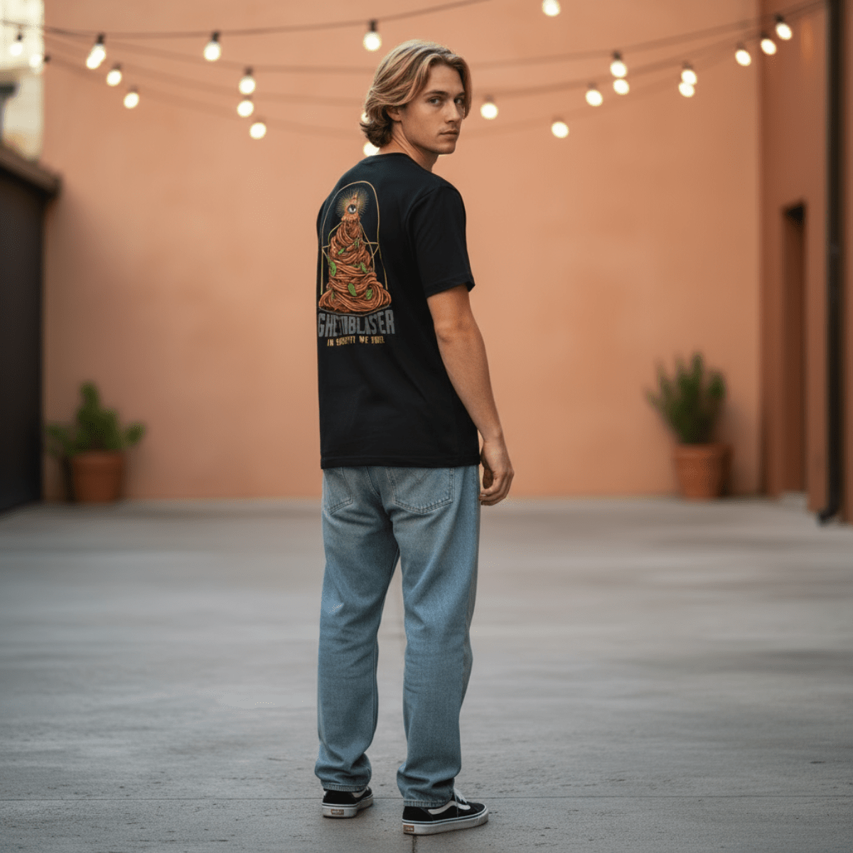 T-Shirt Trust series Spaghetti-Black-Ghettoblaster