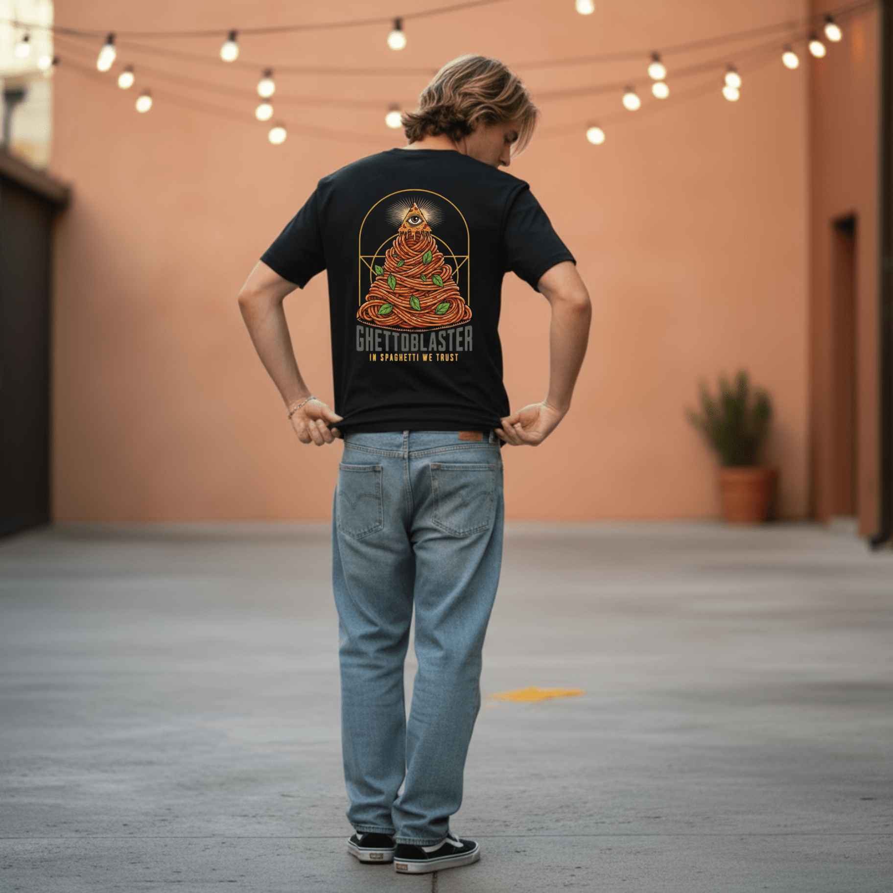 T-Shirt Trust series Spaghetti-Black-Ghettoblaster