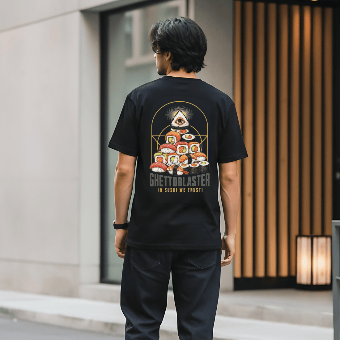T-Shirt Trust series Sushi-Black-Streetwear