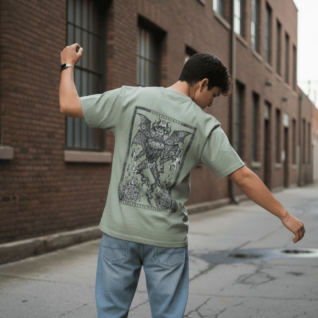 T-Shirt rose Inferno – Streetwear