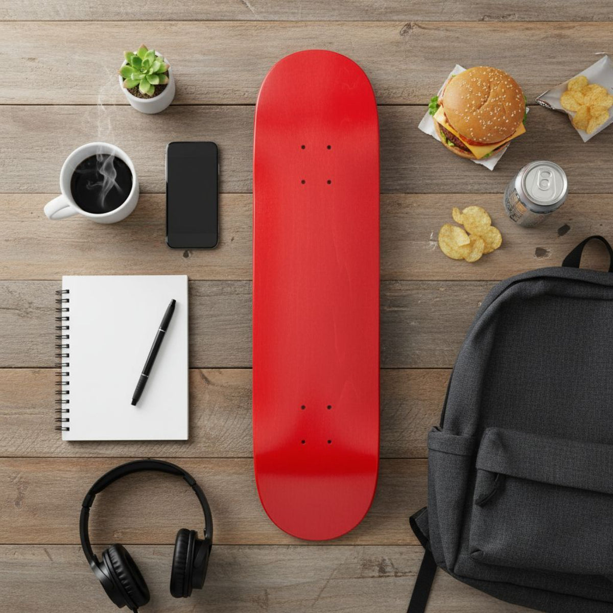 Tavola da skate Small Logo Red 8.25" tavola skateboard