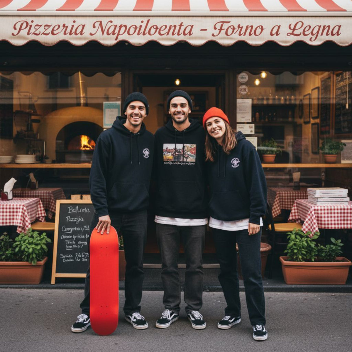 Tavola da skate Small Logo Red 8.25" tavola skateboard