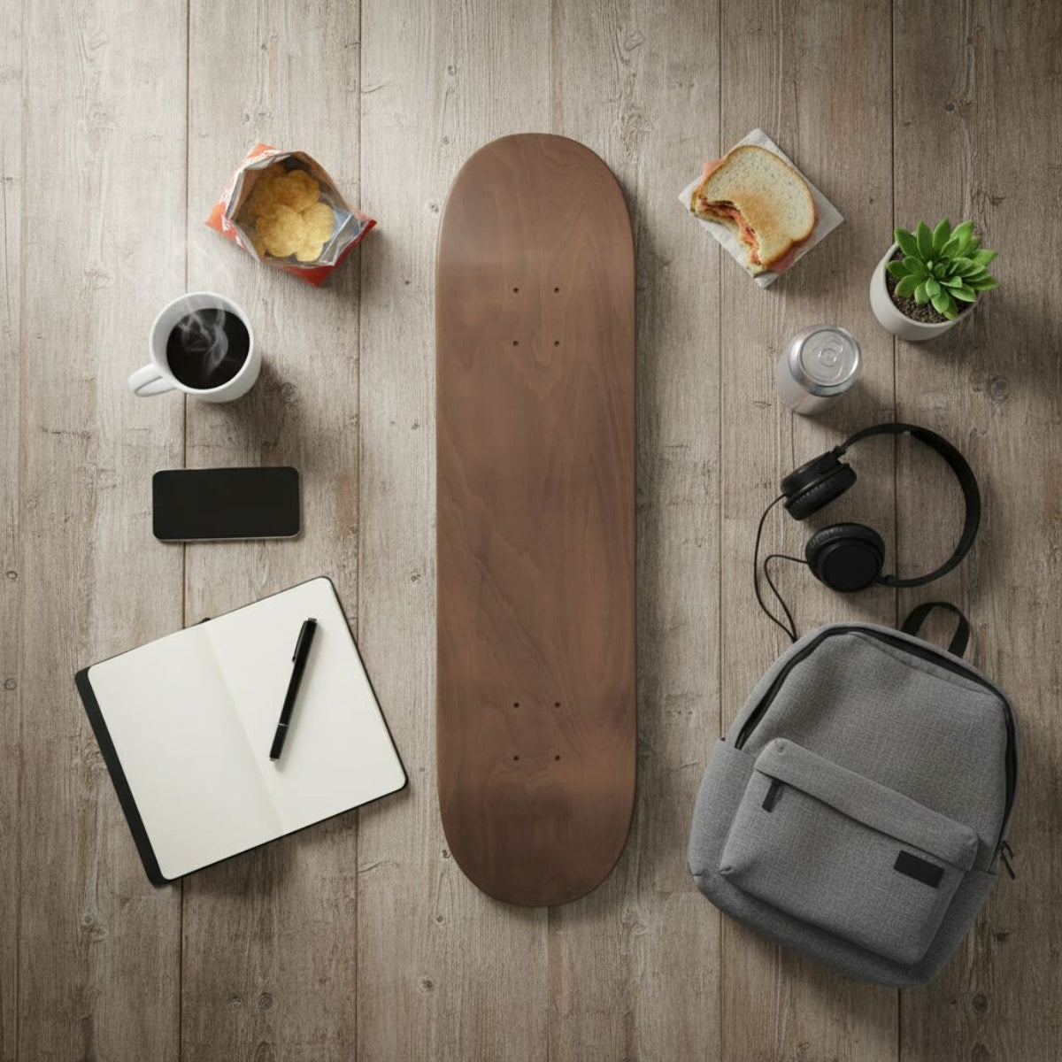 Tavola da skate Small Logo Rust 8.375" tavola skateboard