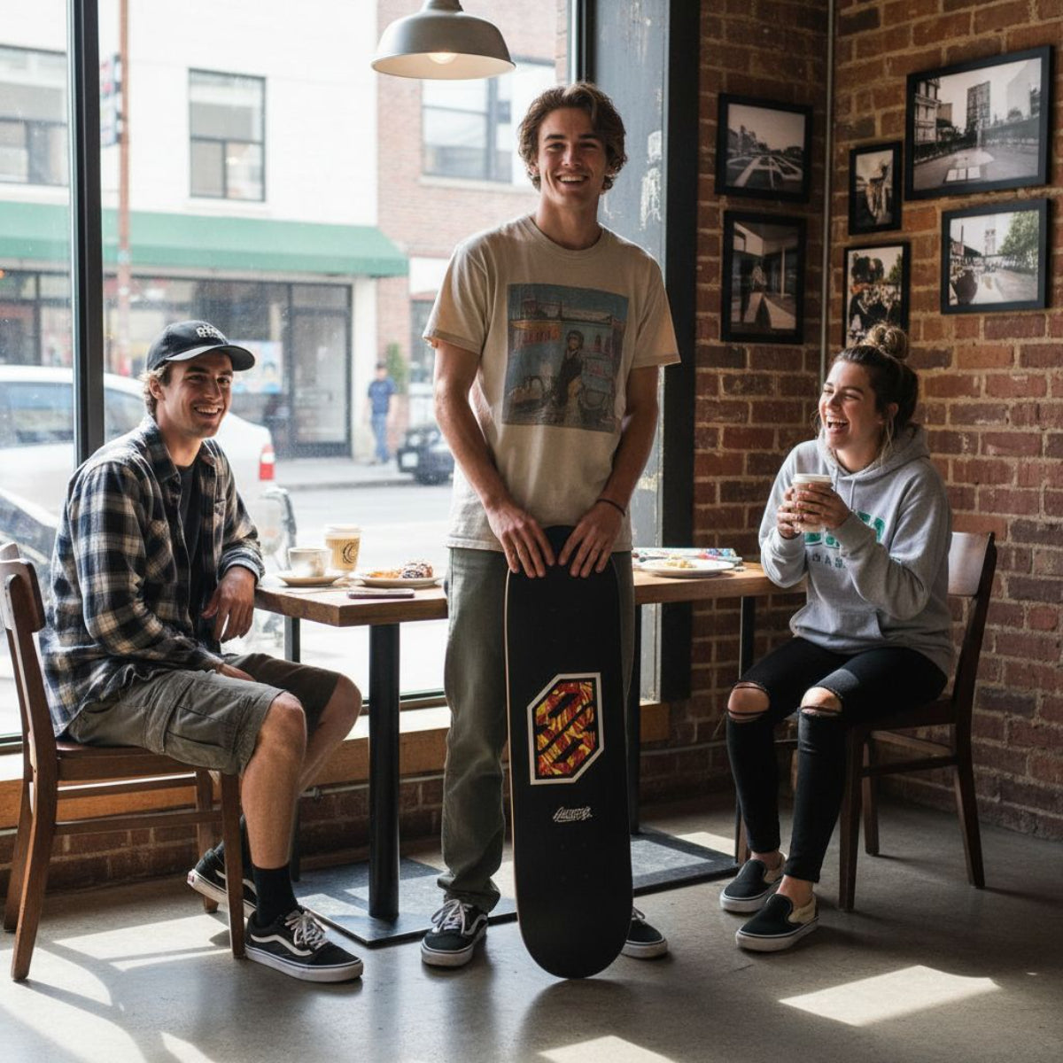 Tavola da skate pre gripped Flame White 8.25" tavola skateboard