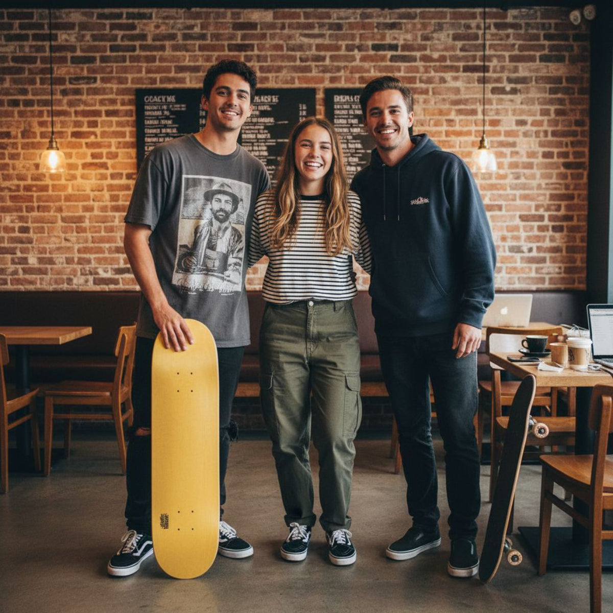 Tavola da skate pre gripped Small Logo Yellow 8.0" tavola skateboard