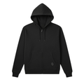 Basic Hoodie Zip Black - ghettoblasterwear
