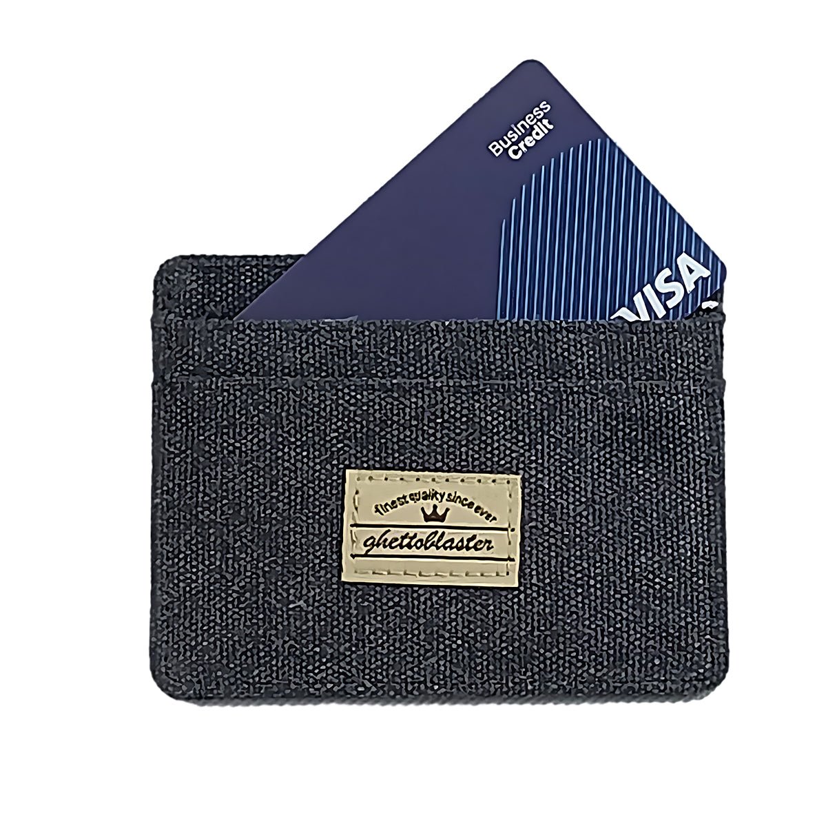 Cardholder in Canvas con Blocco RFID blk - ghettoblasterwear