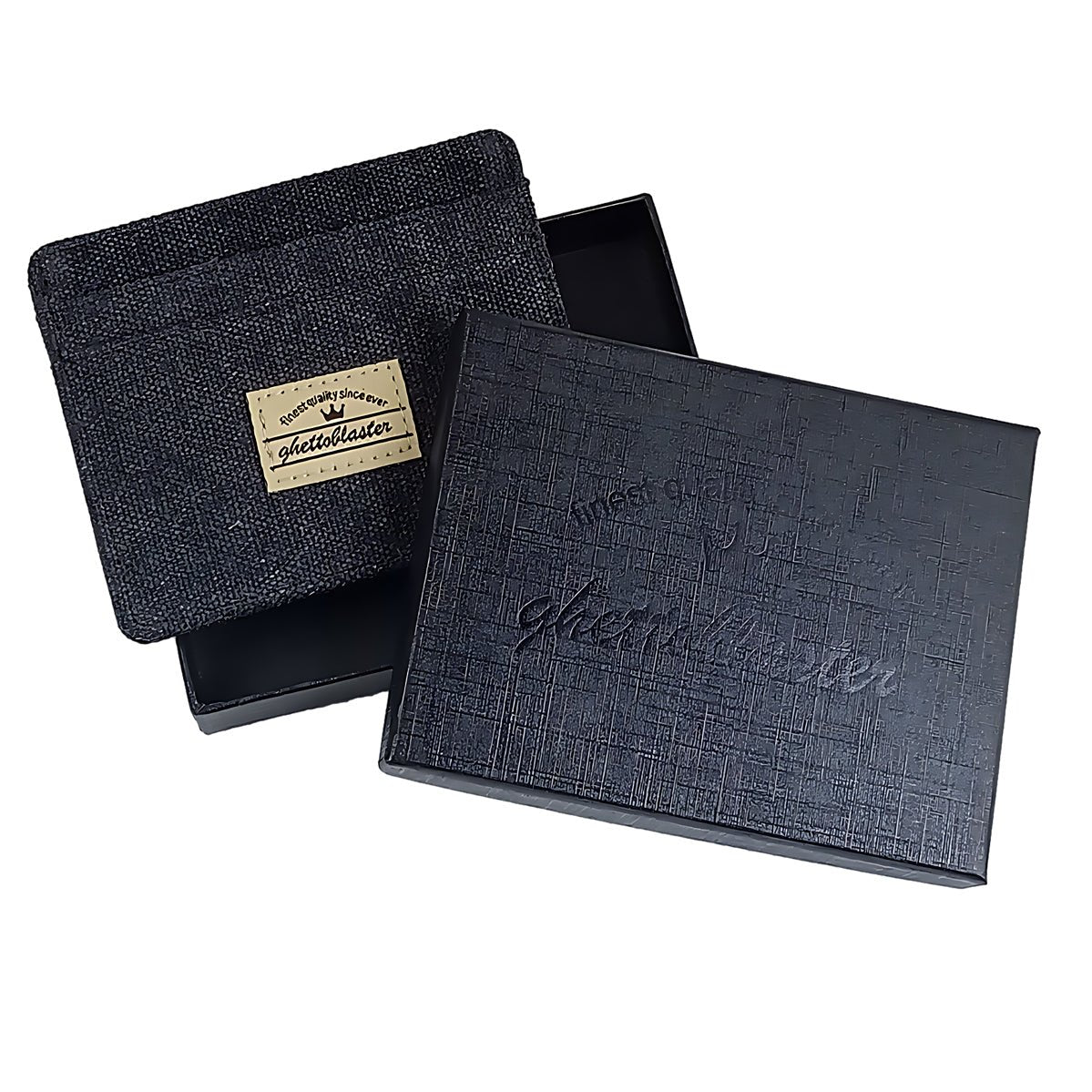 Cardholder in Canvas con Blocco RFID blk - ghettoblasterwear