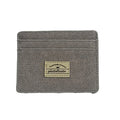 Cardholder in Canvas con Blocco RFID grey - ghettoblasterwear