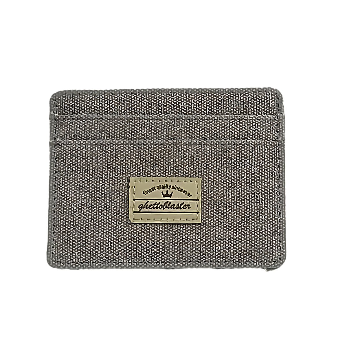 Cardholder in Canvas con Blocco RFID grey - ghettoblasterwear