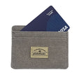 Cardholder in Canvas con Blocco RFID grey - ghettoblasterwear
