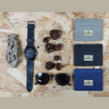 Cardholder in Canvas con Blocco RFID navy - ghettoblasterwear