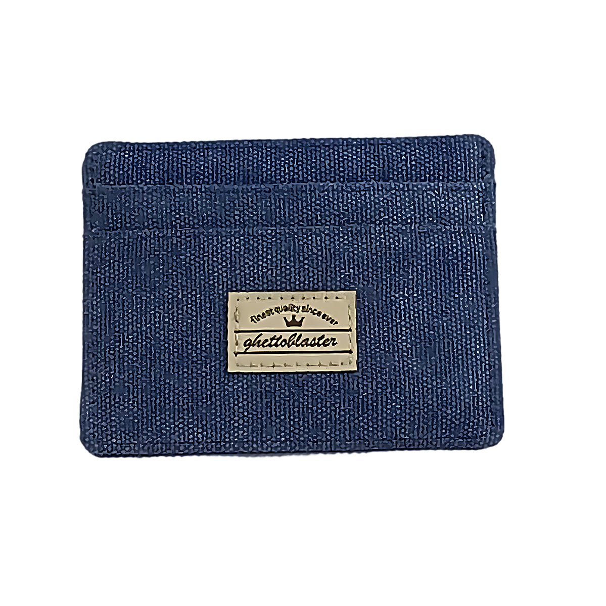 Cardholder in Canvas con Blocco RFID navy - ghettoblasterwear