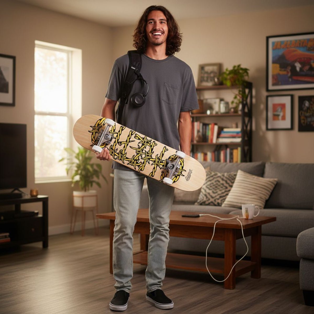 Complete skateboard Barded Wire 8.375" - ghettoblasterwear