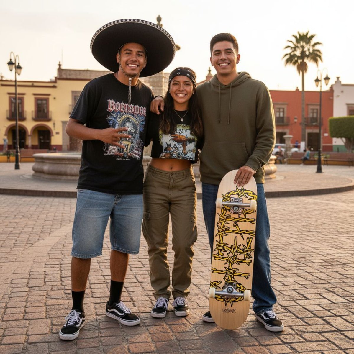 Complete skateboard Barded Wire 8.375" - ghettoblasterwear